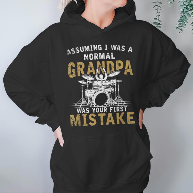 Grandpa Drummer Father's Day Drum Kit Unisex Hoodie