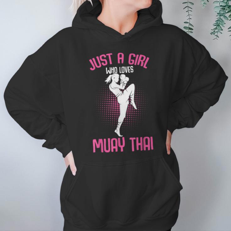 Just a Girl Who Loves Muay Thai Kids Girls Unisex Hoodie Just a Girl Who Loves Muay Thai Kids Girls Unisex Hoodie