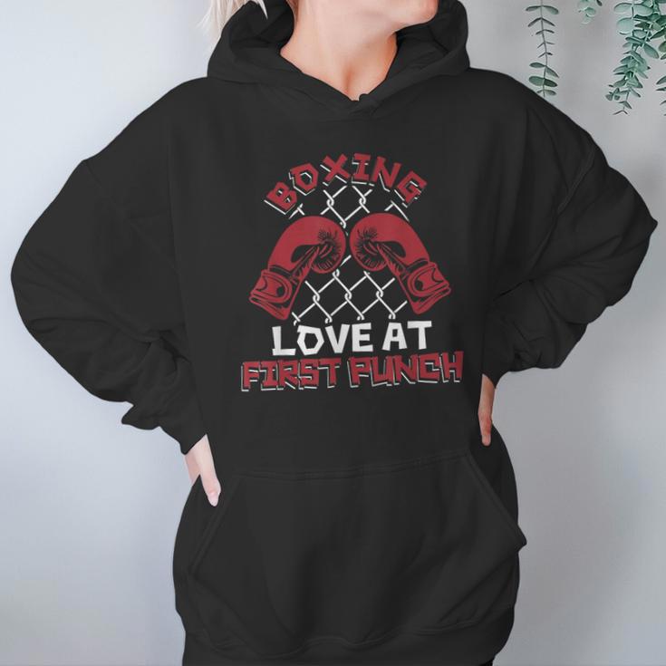 Love At First Punch Professional Boxer Muay Thai Boxing Unisex Hoodie Love At First Punch Professional Boxer Muay Thai Boxing Unisex Hoodie