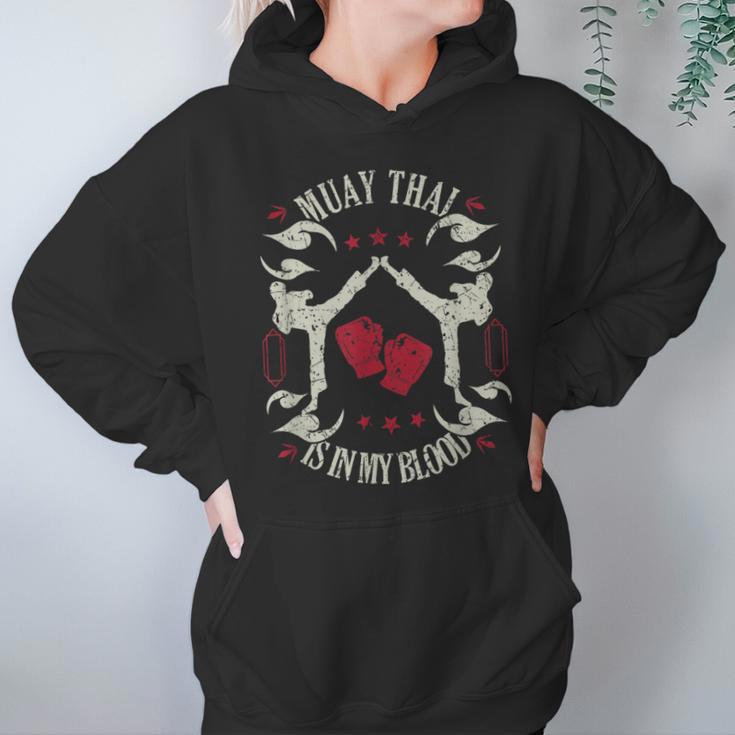 Muay Thai Is In My Blood Traditional Fighters Thai Boxing Unisex Hoodie Muay Thai Is In My Blood Traditional Fighters Thai Boxing Unisex Hoodie
