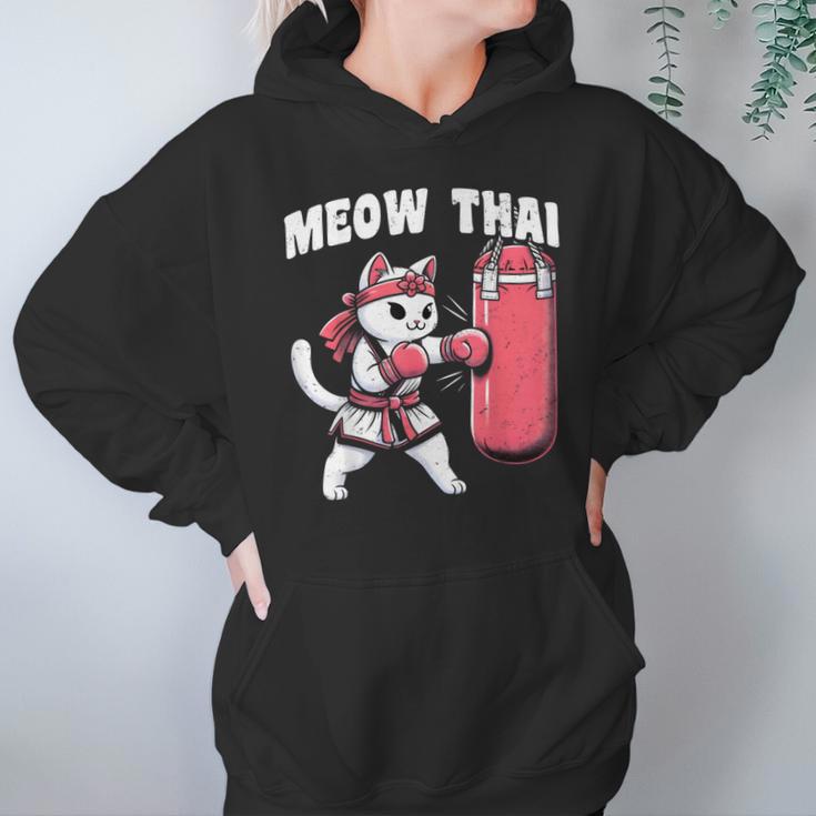 Muay Thai Cat Meow Thai Women Neko Costume Muay Thai Unisex Hoodie