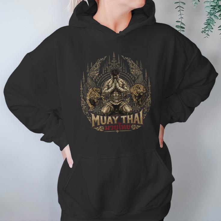 Muay Thai Clinch Vintage Thai Boxing Fighter Art Unisex Hoodie Muay Thai Clinch Vintage Thai Boxing Fighter Art Unisex Hoodie