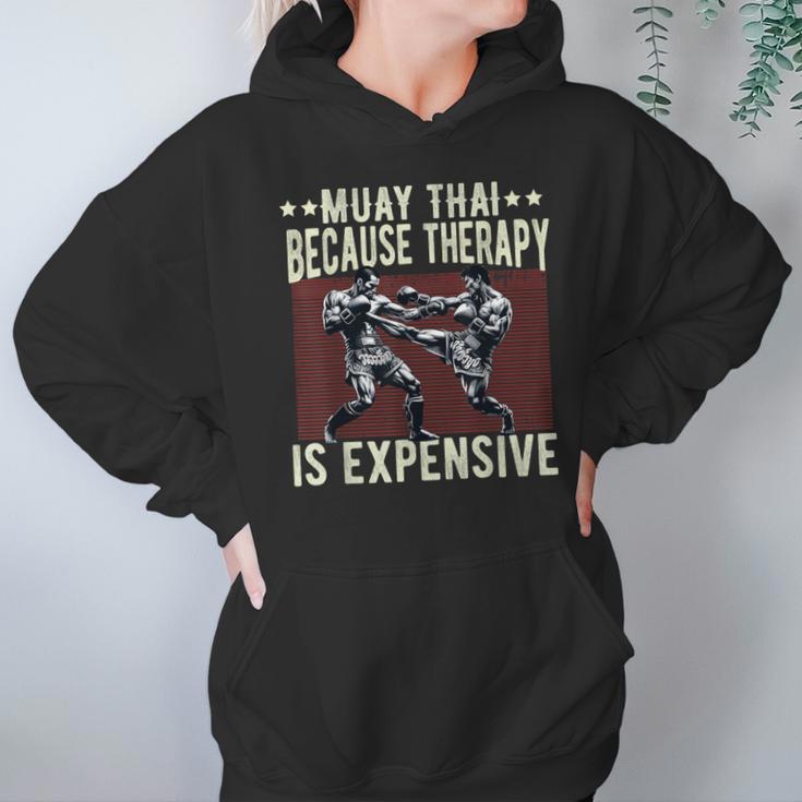 Muay Thai Fighter For Men Dad Boys Thai Kickboxing Fighting Unisex Hoodie