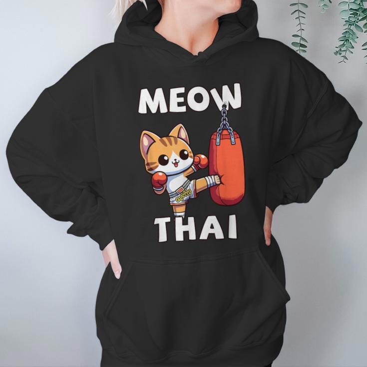 Muay Thai Meow Thai Thai Boxing For Boys Muay Thai Cat Unisex Hoodie Muay Thai Meow Thai Thai Boxing For Boys Muay Thai Cat Unisex Hoodie