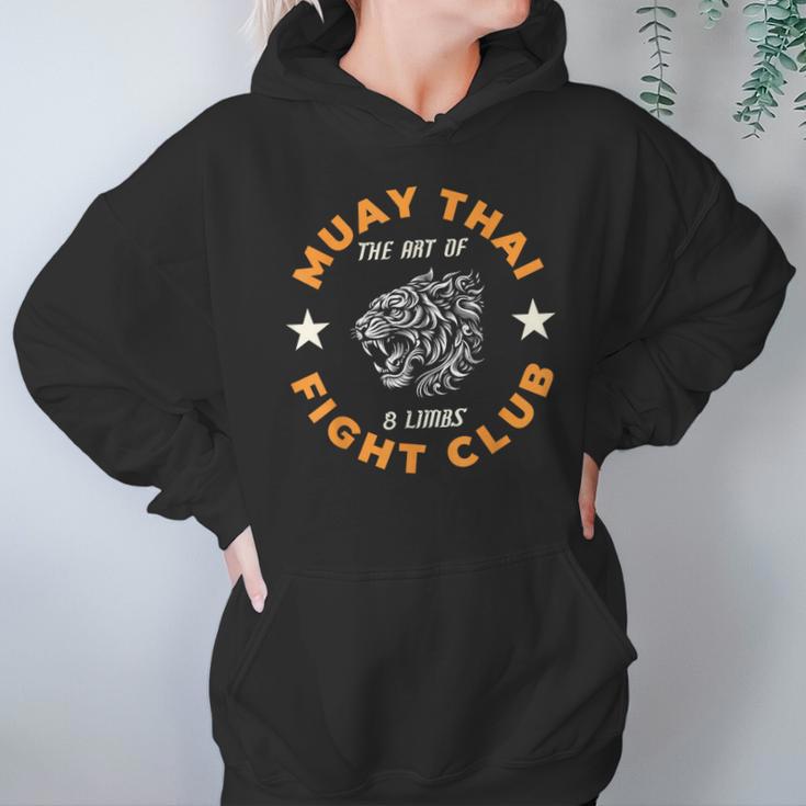 Muay Thai MMA Fight Tattoo Tiger Art Of 8 Limbs Kickboxing Unisex Hoodie