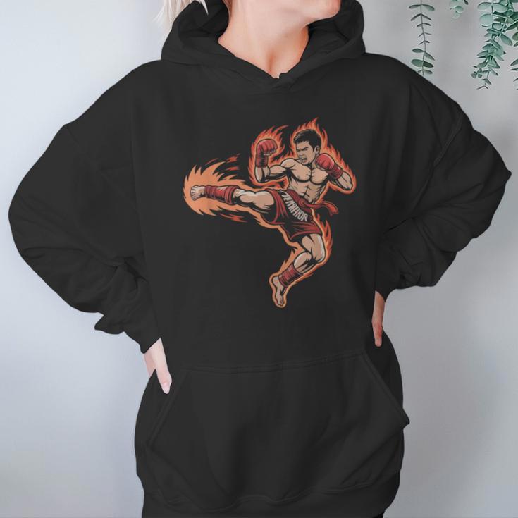 Muay Thai Mongkol Headband Minimal Clean Art Fighter Unisex Hoodie