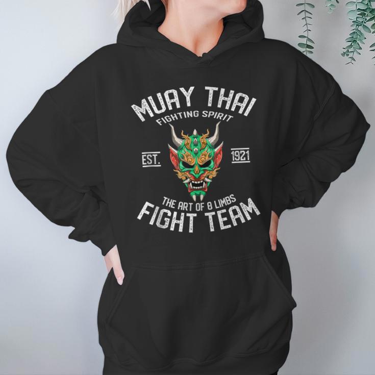 Muay Thai Oni Fight Team Kickboxing Unisex Hoodie