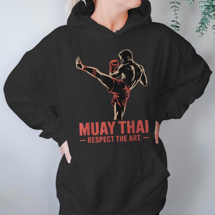 Muay Thai Respect The Art Martial Arts Kickboxing MMA Unisex Hoodie Muay Thai Respect The Art Martial Arts Kickboxing MMA Unisex Hoodie