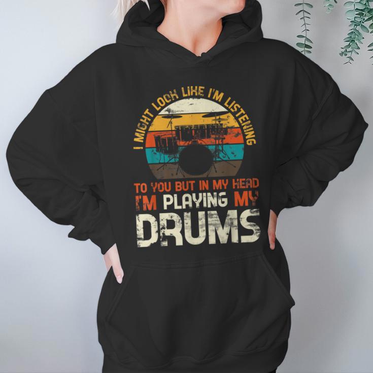 Musician Drummer Music Lover Drum Kit Unisex Hoodie