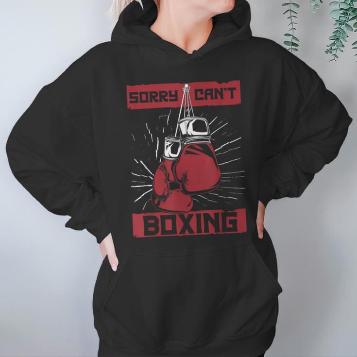 Sorry Can't Boxing Professional Boxer Muay Thai Boxing Unisex Hoodie