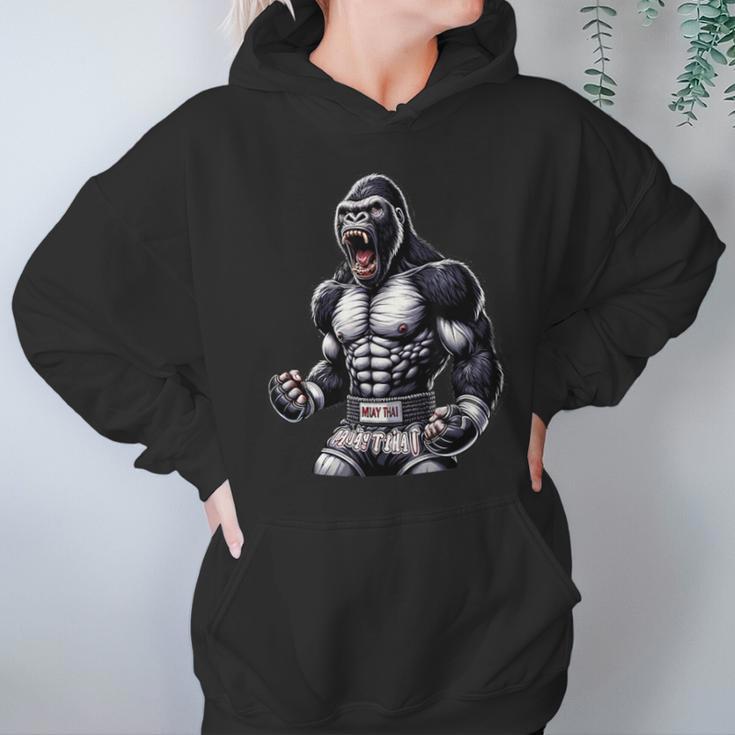 Strong Muay Thai Gorilla Thai Boxing And Fighting Unisex Hoodie Strong Muay Thai Gorilla Thai Boxing And Fighting Unisex Hoodie