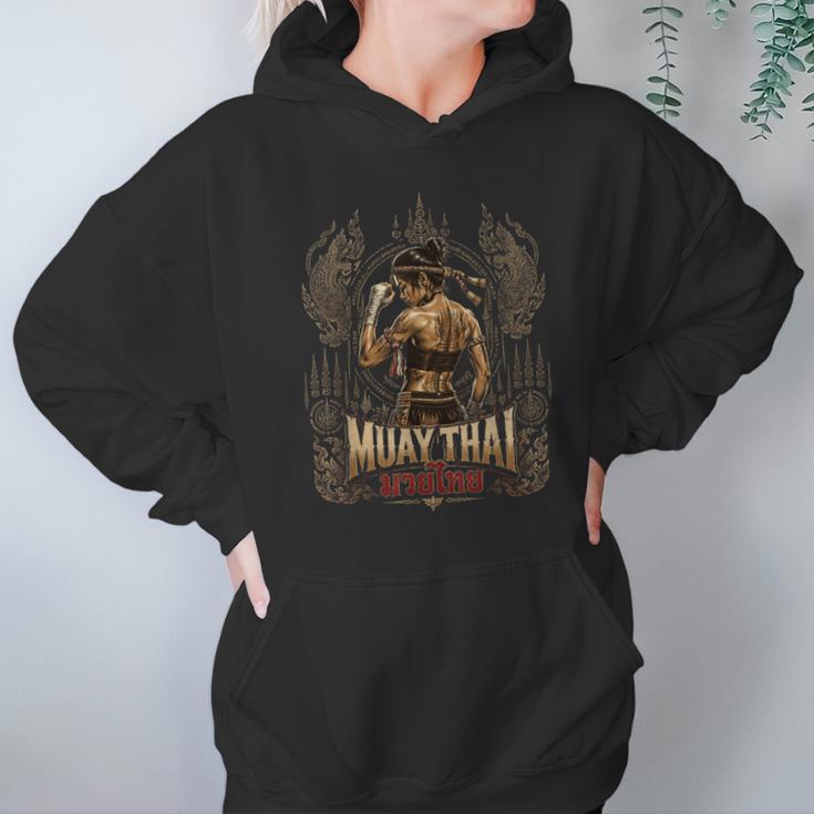 Vintage Muay Thai Chaiya Thai Boxing Fighter Style Unisex Hoodie