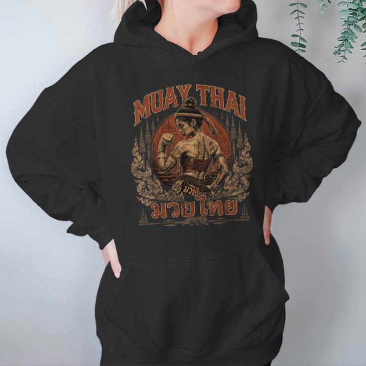 Weathered Muay Thai Fighter Thai Boxing Warrior Art Unisex Hoodie Weathered Muay Thai Fighter Thai Boxing Warrior Art Unisex Hoodie