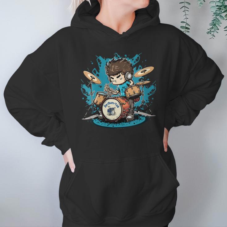 Women's Drum Set Drumming Drummers Drum Kits Music Unisex Hoodie Women's Drum Set Drumming Drummers Drum Kits Music Unisex Hoodie