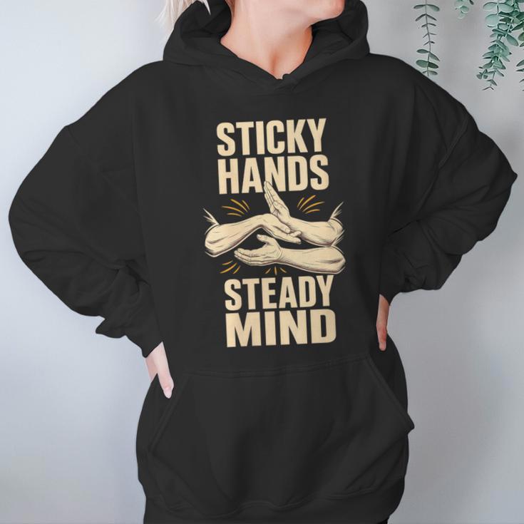 Women's Sticky Hands Steady Mind Muay Thai Boxing Unisex Hoodie