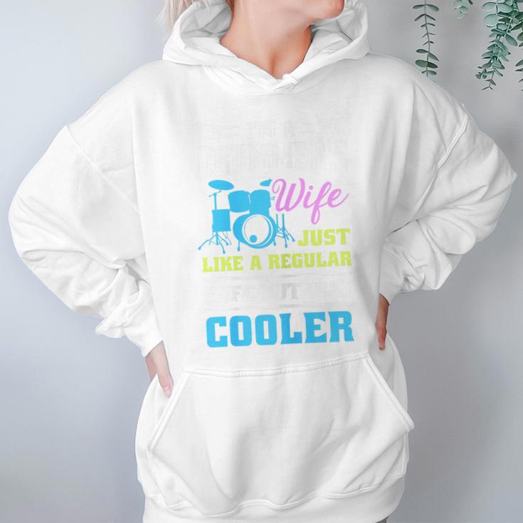 Cool Drum Kit Percussionist Drummer Wife Quote Image T-Shirt Unisex Hoodie Cool Drum Kit Percussionist Drummer Wife Quote Image T-Shirt Unisex Hoodie