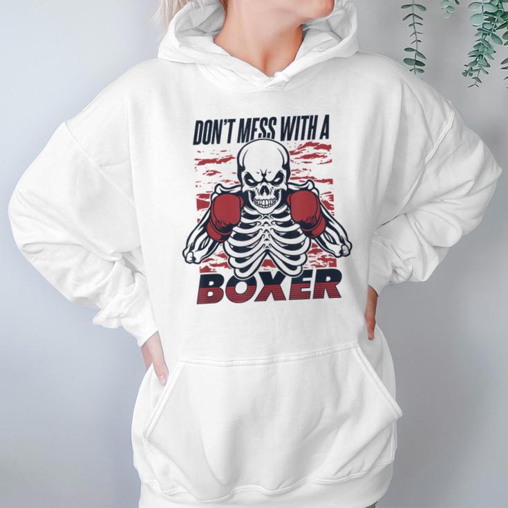 Don't Mess With A Boxer Kickboxer Fan Muay Thai Boxing Unisex Hoodie Don't Mess With A Boxer Kickboxer Fan Muay Thai Boxing Unisex Hoodie