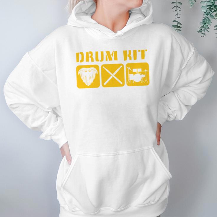 Drum Kit Band Drumming Drumsticks Musical Drums Unisex Hoodie