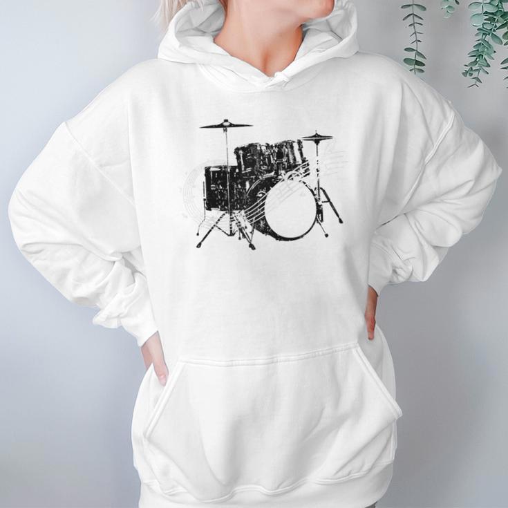 Drum Kit Drummer Band Musical Instrument Rock Music Raglan Baseball Tee Unisex Hoodie Drum Kit Drummer Band Musical Instrument Rock Music Raglan Baseball Tee Unisex Hoodie