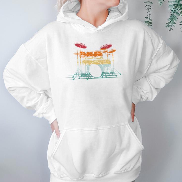 Drum Kit Musical Retro Instrument Musician Unisex Hoodie Drum Kit Musical Retro Instrument Musician Unisex Hoodie