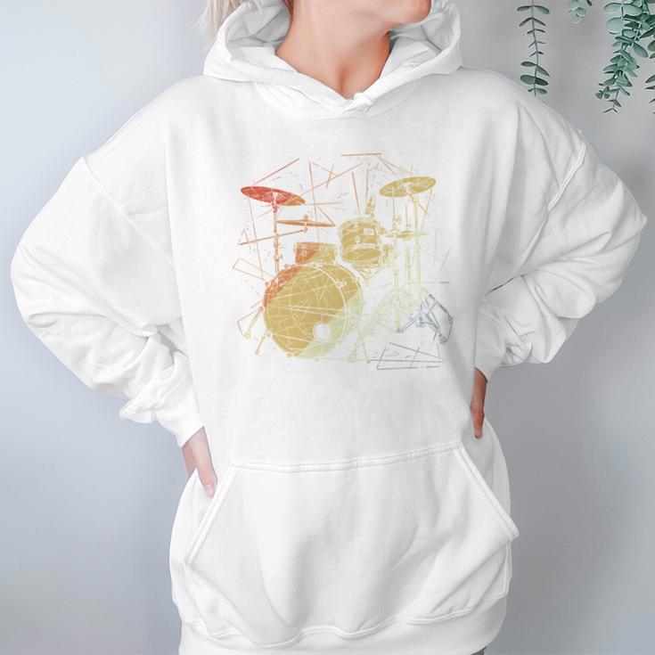 Drum Kit Retrowave Drums Unisex Hoodie Drum Kit Retrowave Drums Unisex Hoodie