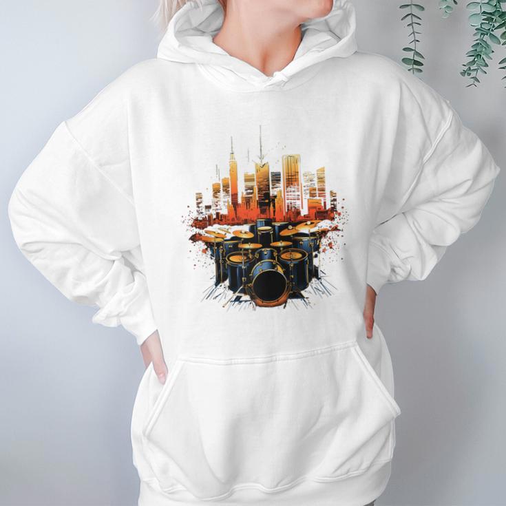 Drumset Drum Kit Music Drummer Drumming Raglan Baseball Tee Unisex Hoodie Drumset Drum Kit Music Drummer Drumming Raglan Baseball Tee Unisex Hoodie