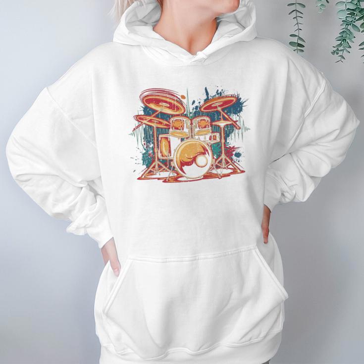 Dynamic Drum Kit For Drummers And Rock Music Lovers Sweatshirt Unisex Hoodie