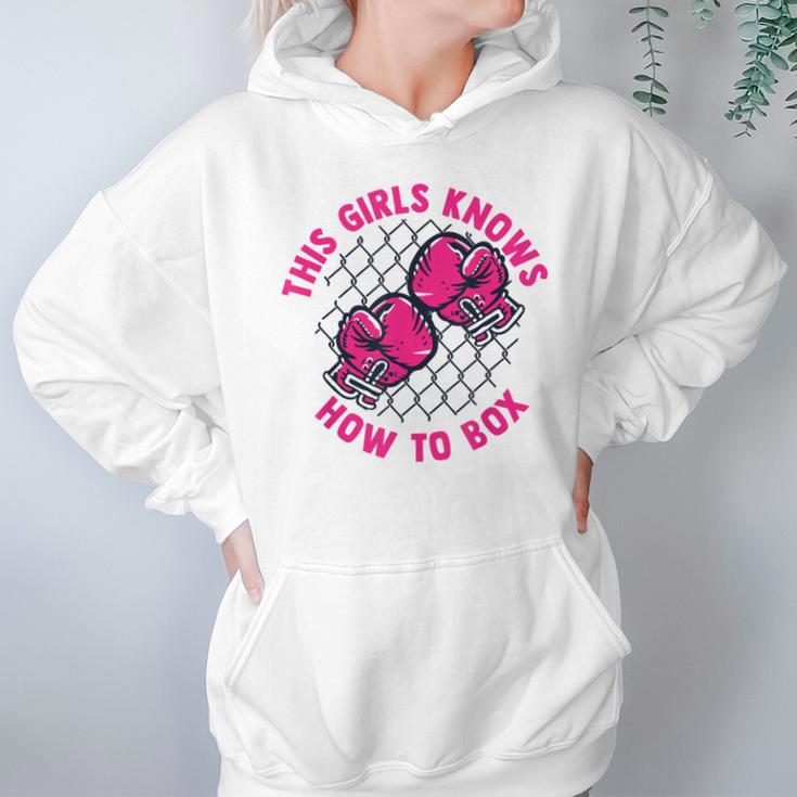 This Girl Knows How To Box Muay Thai Kickboxer Fan Boxing Unisex Hoodie This Girl Knows How To Box Muay Thai Kickboxer Fan Boxing Unisex Hoodie