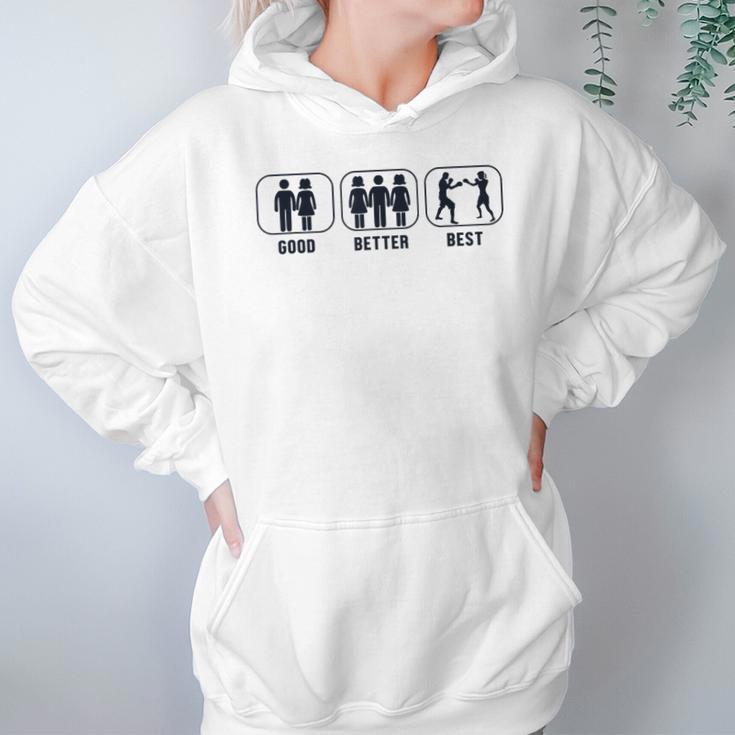 Good Better Best Boxer Kickboxer Fan Muay Thai Boxing Unisex Hoodie