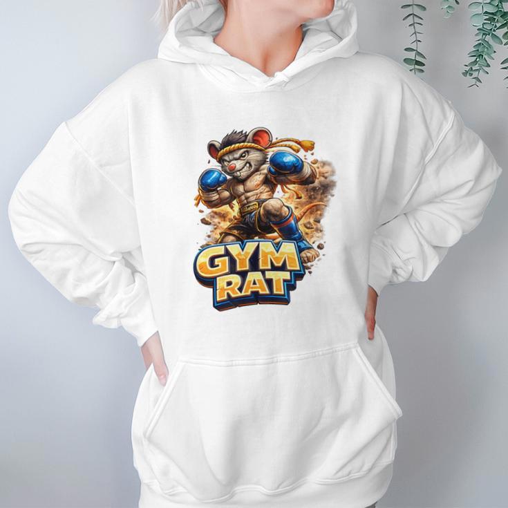Gym Rat Kickboxing Nak Muay Thai Boxing Fighter Unisex Hoodie