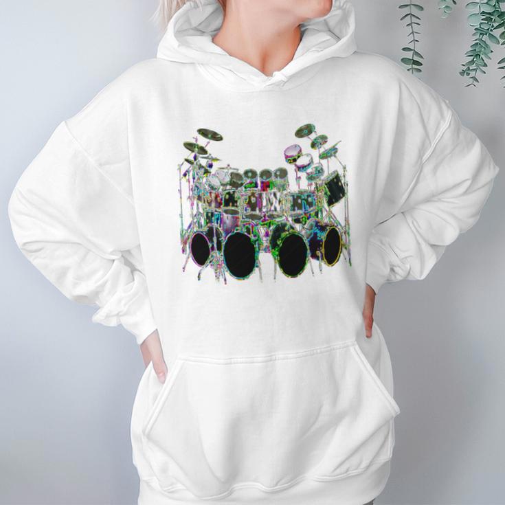 Large Drum Kit With Many Drums Unisex Hoodie Large Drum Kit With Many Drums Unisex Hoodie