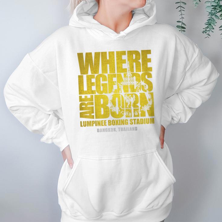 Muay Thai Lumpinee Boxing Stadium Where Legend Born Unisex Hoodie