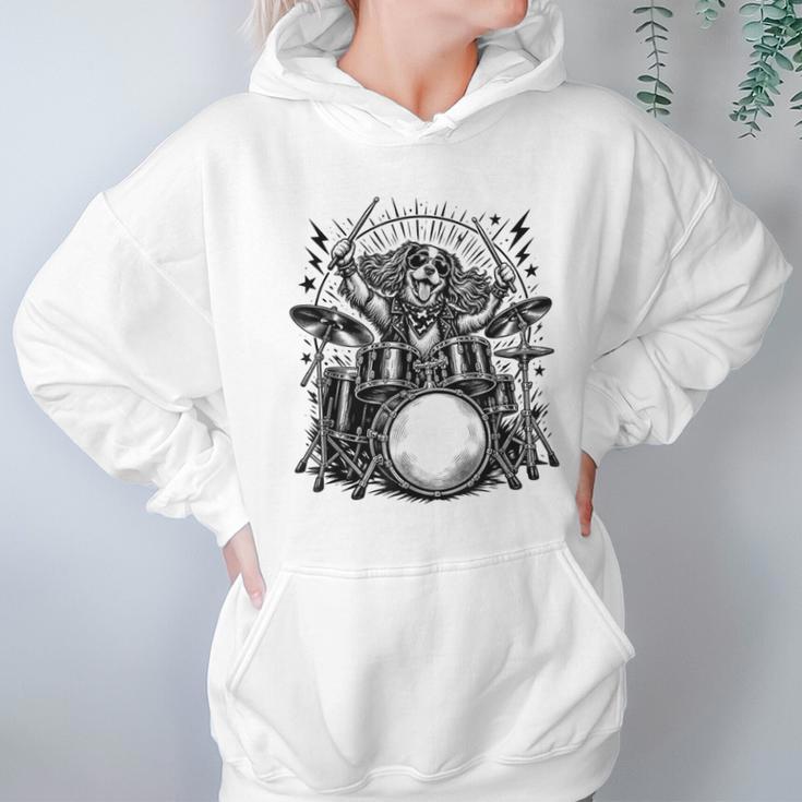 Spaniel Rock Drum Kit Unisex Hoodie