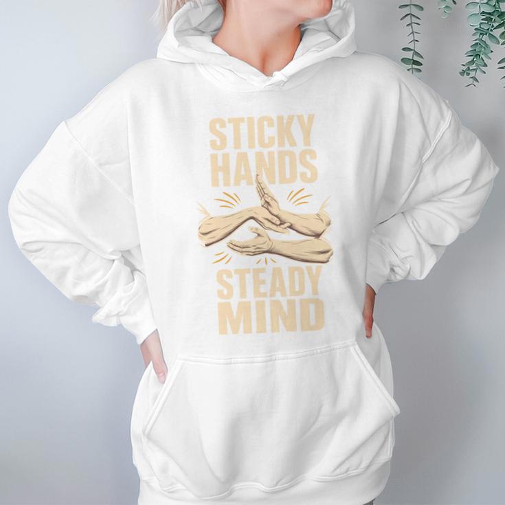 Sticky Hands Steady Mind Muay Thai Boxing Unisex Hoodie