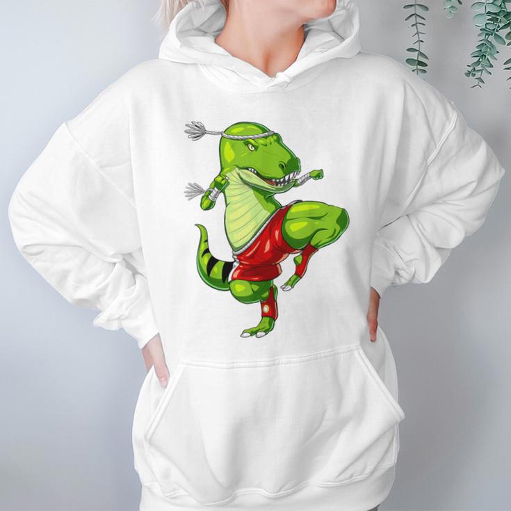 T-Rex Dinosaur Muay Thai Boxing Karate Martial Arts Kung Fu Unisex Hoodie