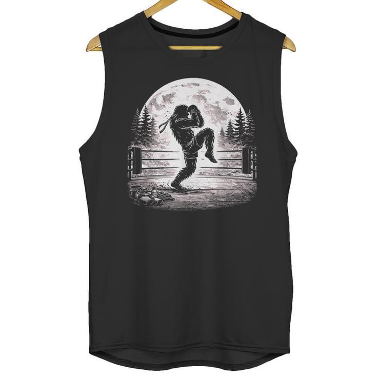 Bigfoot Muay Thai Boxer Martial Arts Sasquatch Unisex Tank Top
