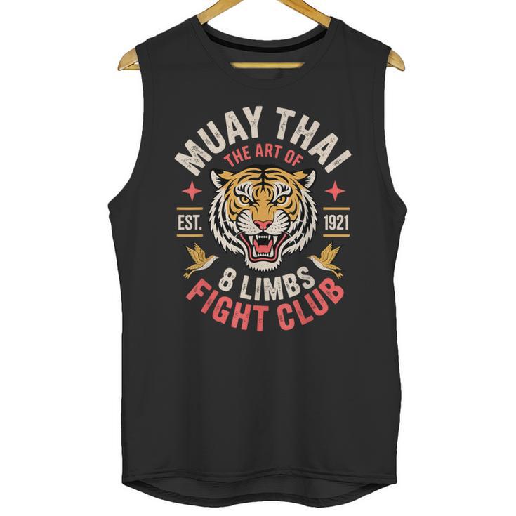 Cool Muay Thai Art For Men Women Kickboxer MMA Muay Thai Unisex Tank Top