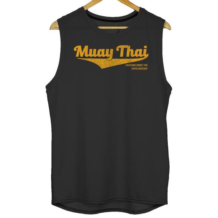 Distressed Muay Thai Kickboxing MMA BJJ Thailand T-Shirt Unisex Tank Top