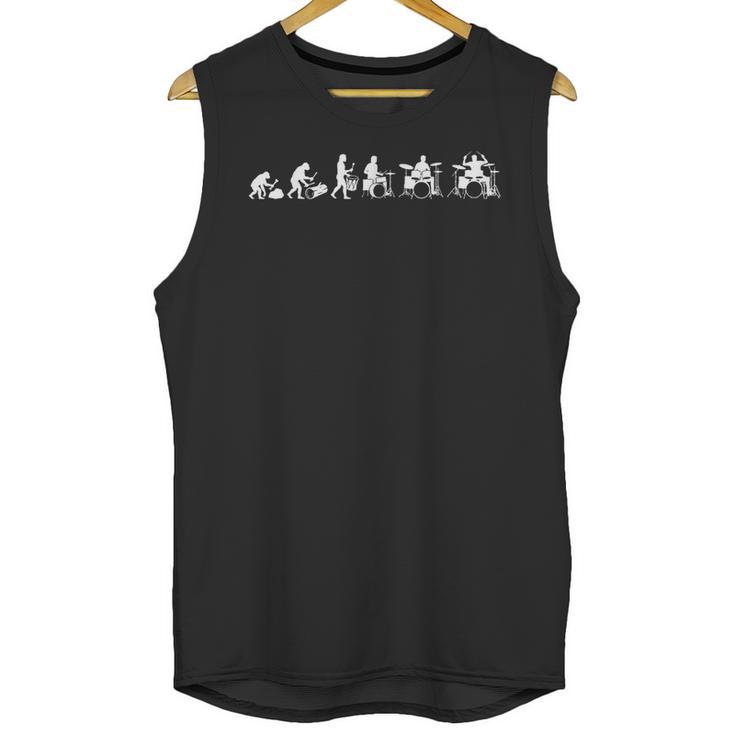 Drummer Evolution Drum Kit Unisex Tank Top