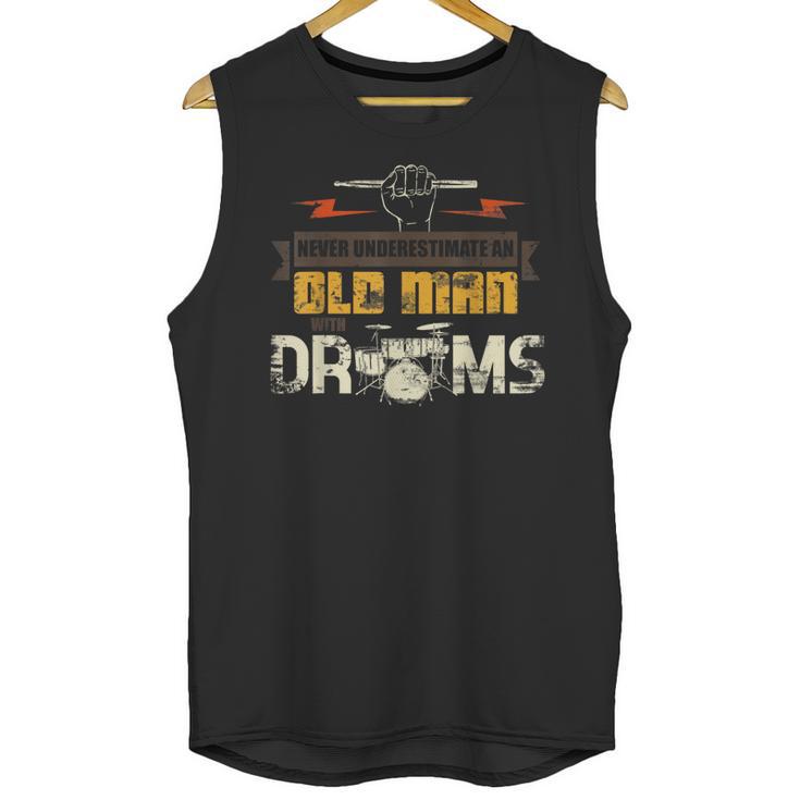 Drummer Drummer Pensioner Drum Kit Unisex Tank Top