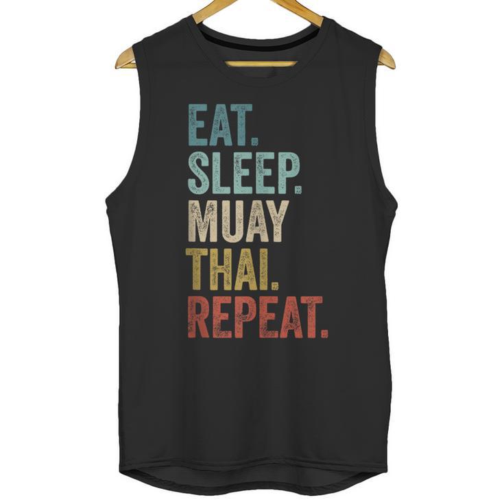 Eat Sleep Muay Thai Repeat Thai Boxing Unisex Tank Top