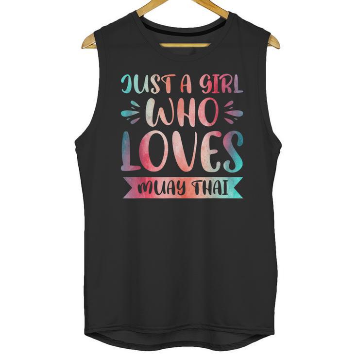 Just a Girl Who Loves Muay Thai Unisex Tank Top