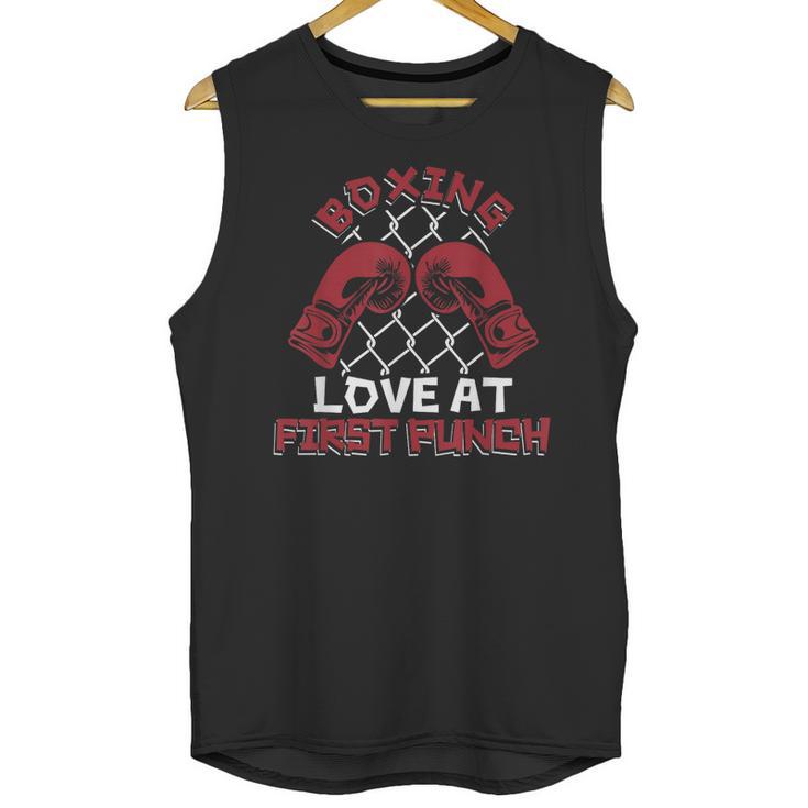 Love At First Punch Professional Boxer Muay Thai Boxing Unisex Tank Top