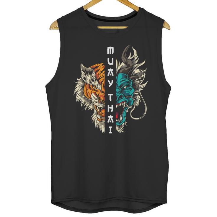 Muay Thai Dragon Tiger Unisex Tank Top