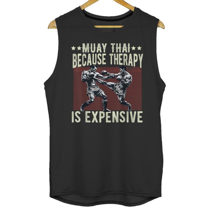 Muay Thai Fighter For Men Dad Boys Thai Kickboxing Fighting Unisex Tank Top