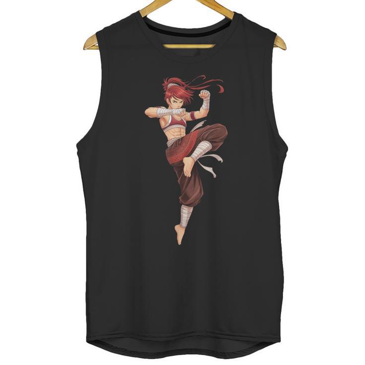 Muay Thai Girl Anime Japan Thaiboxer Kickboxing Muay Thai Unisex Tank Top