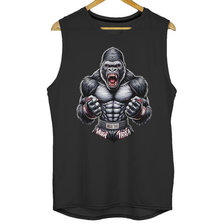 Muay Thai Gorilla Thai Boxing And Fighting Unisex Tank Top