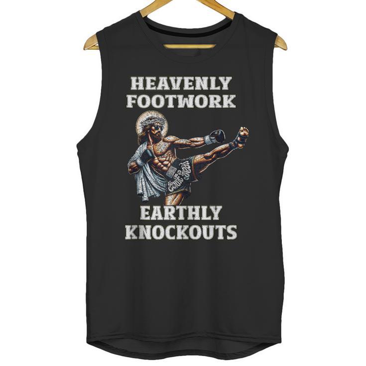 Muay Thai Lord Jesus Kickboxing Christian Unisex Tank Top