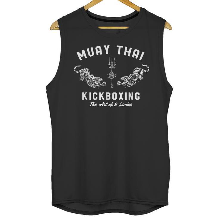 Muay Thai Twin Tigers MMA Warrior Fight Shirt Unisex Tank Top