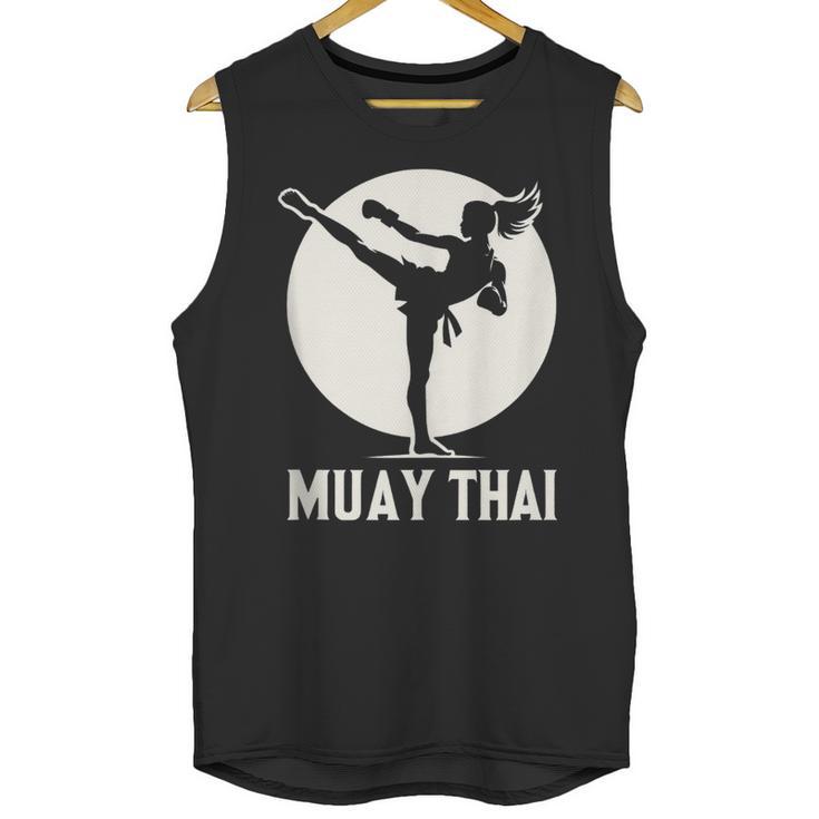 Muay Thai Woman Image Unisex Tank Top